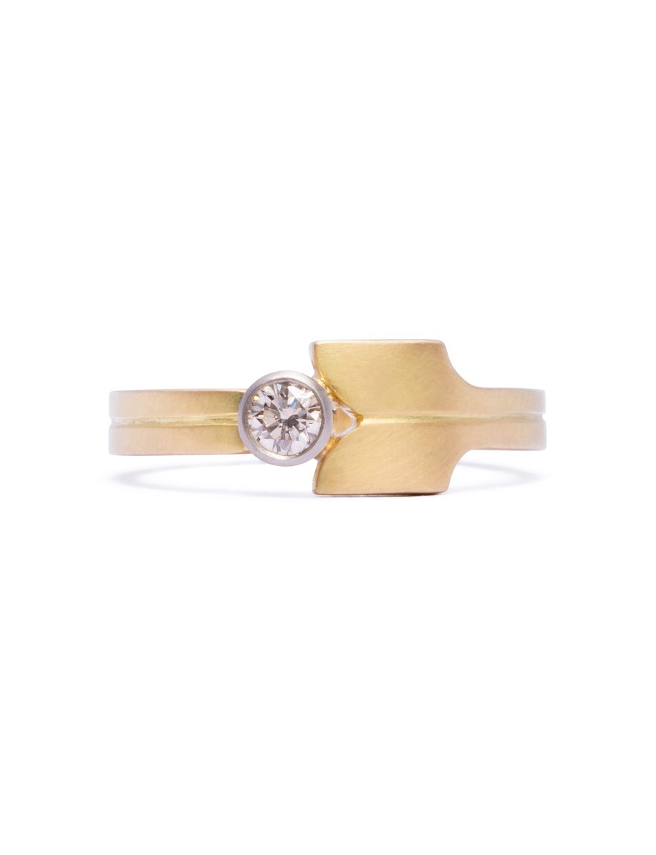 Wallflower Ring – Gold & Diamond