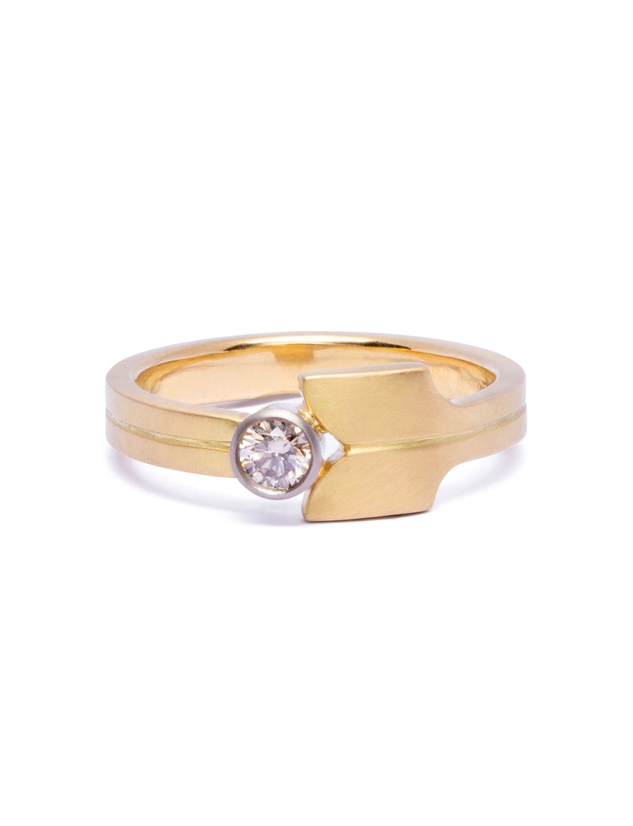 Wallflower Ring – Gold & Diamond