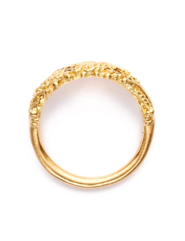 Spica’s Garland Ring – Yellow Gold & Diamond