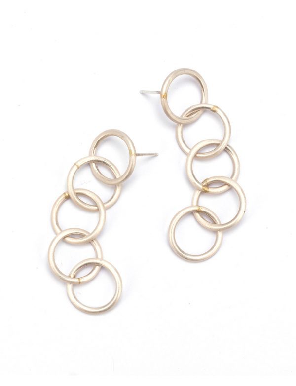 Anthem Five Earrings – Silver & Gold