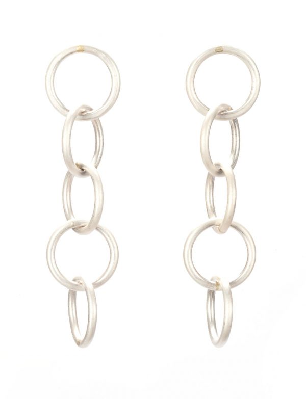 Anthem Five Earrings – Silver & Gold