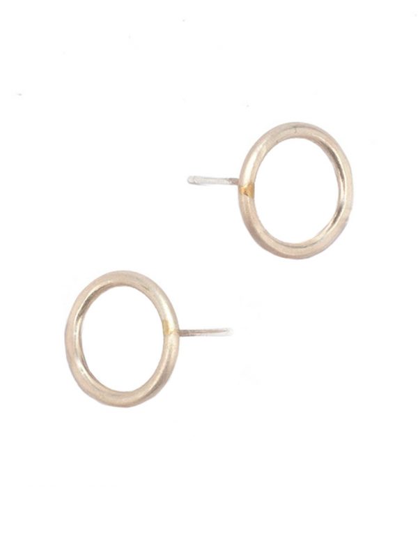 Anthem Stud Earrings – Silver & Gold