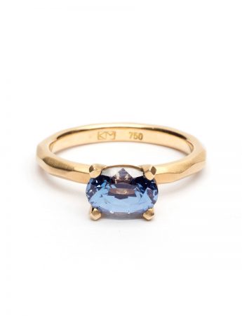 Faceted Ring – Blue Spinel