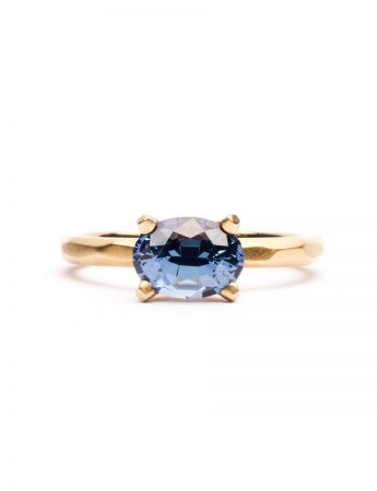 Faceted Ring – Blue Spinel