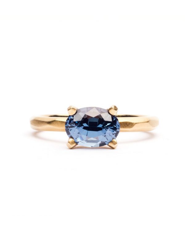Faceted Ring – Blue Spinel