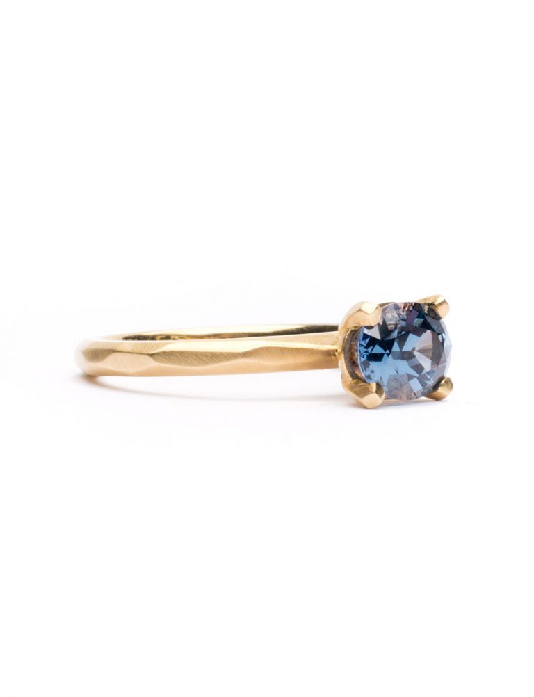 Faceted Ring – Blue Spinel