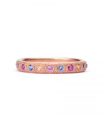 Fine Multicolour Eternal Love Ring – Rose Gold