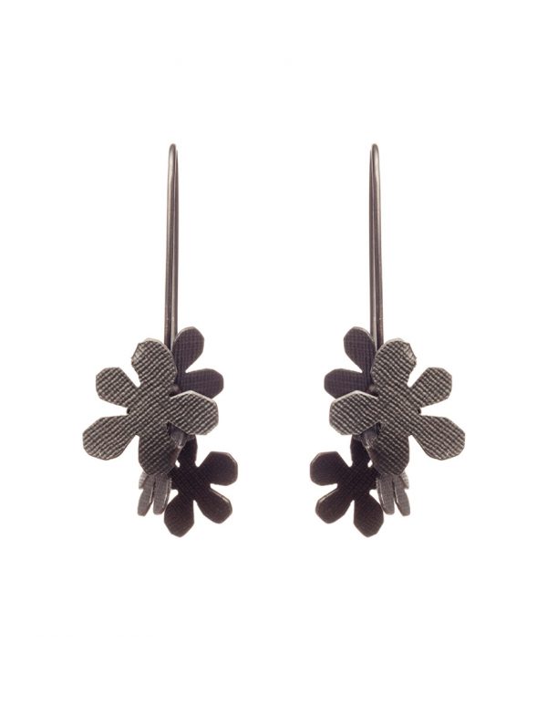 Short Jasmine Earrings – Black