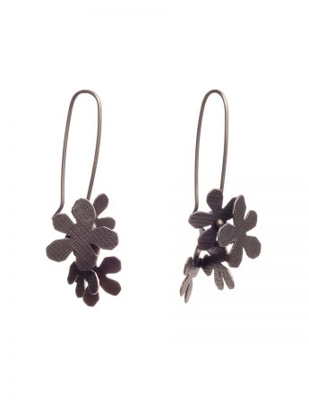 Short Jasmine Earrings – Black