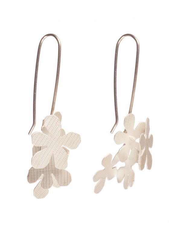 Short Jasmine Earrings – Silver