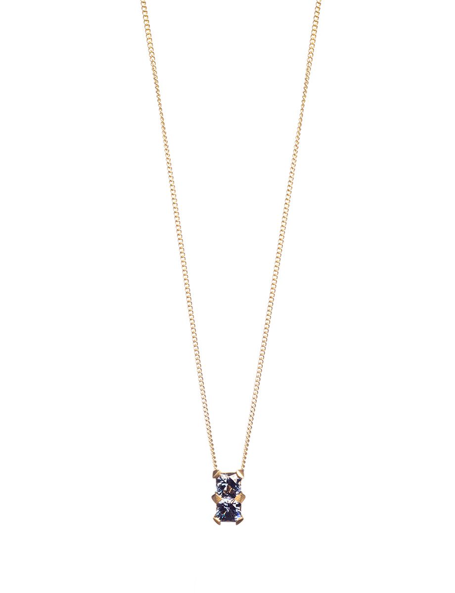 Twin Soul Pendant Necklace Blue Spinel e.g.etal Melbourne