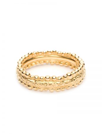 Whitechapel Granulation Ring – Yellow Gold