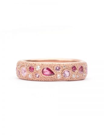 Large Pink Eternal Love Ring – Rose Gold