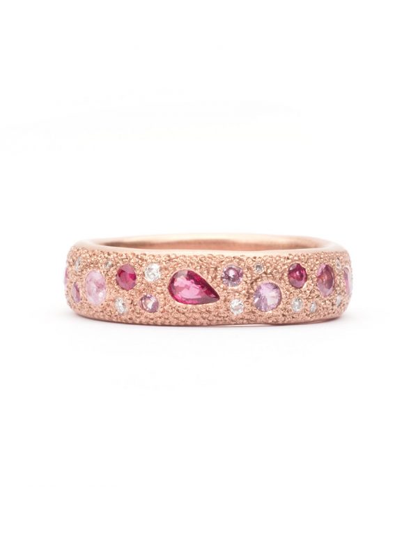 Large Pink Eternal Love Ring – Rose Gold