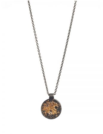 Black Tiny Galaxy Necklace – Diamond