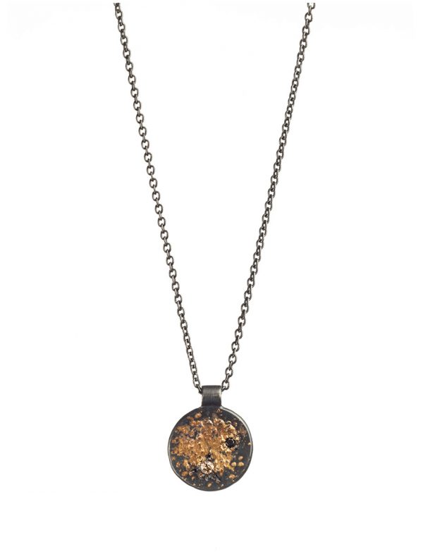 Black Tiny Galaxy Necklace – Diamond