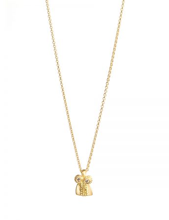 Eye Idol Pendant Necklace – Yellow Gold & Diamond