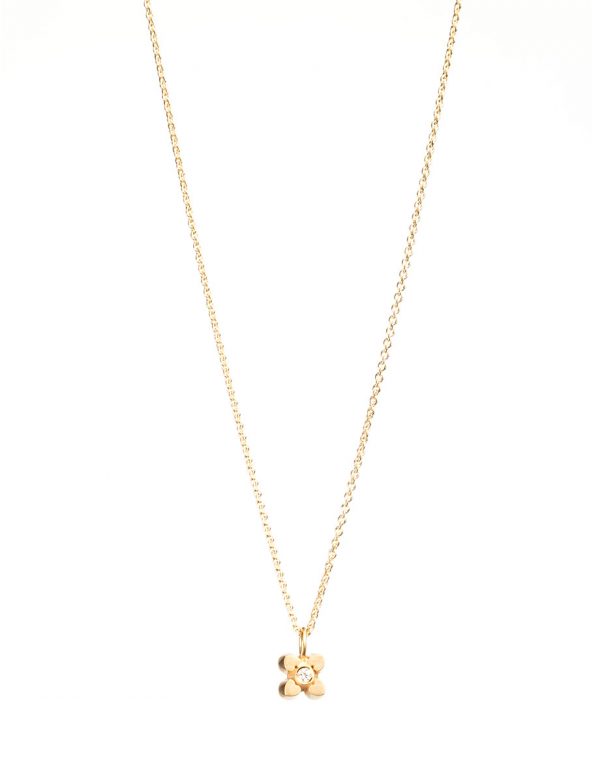 Mini Secret Hearts Necklace – Yellow Gold & Diamond