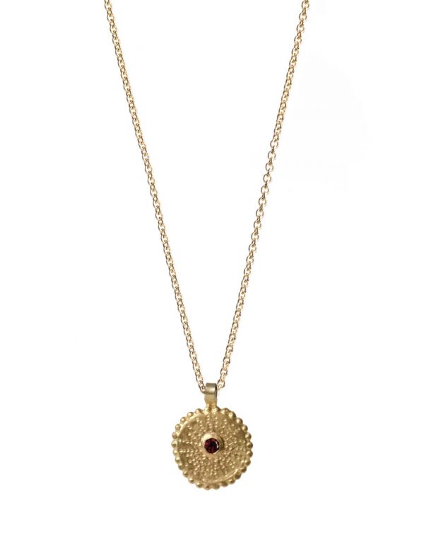 Star Necklace – Gold & Ruby