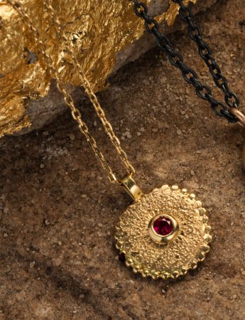 Star Necklace – Gold & Ruby