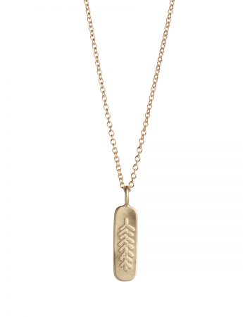 Canyon Feather Necklace – Gold