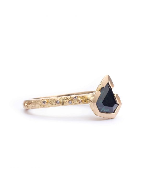 Textura Superhero Ring – Sapphire & Diamond