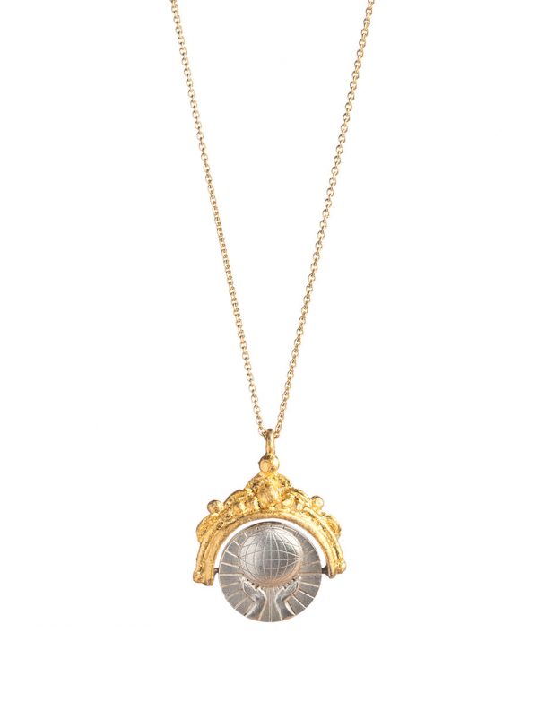 The Prophetess Illumina Half Frame Spin Necklace – Silver & Gold