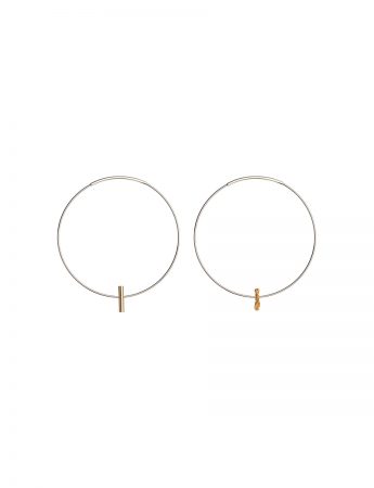 Raw / Refined Earrings – Gold