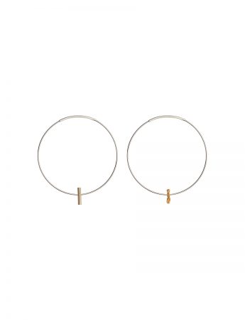 Raw / Refined Earrings – Gold