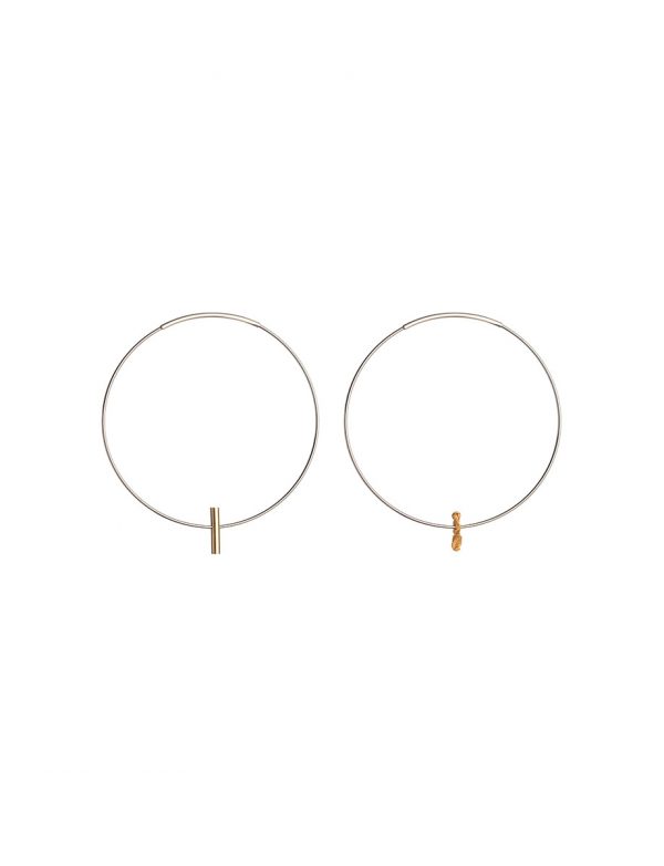 Raw / Refined Earrings – Gold