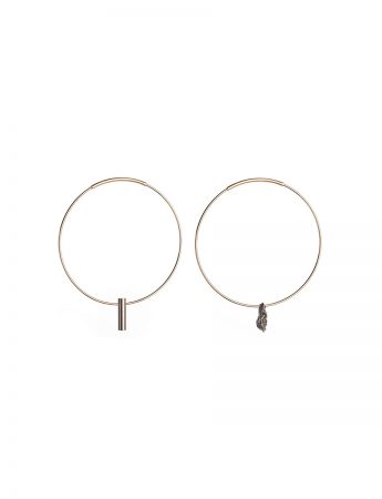 Raw / Refined Earrings – Iron