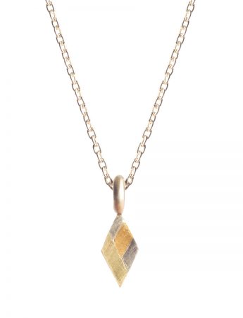 Petite Terrain Diamond Shape Pendant Necklace