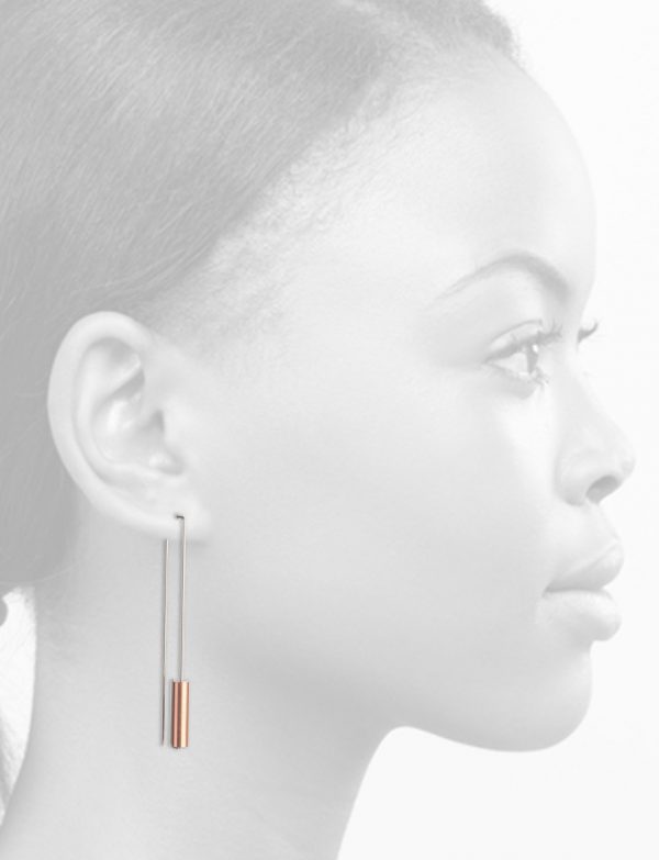 Raw / Refined Earrings – Copper