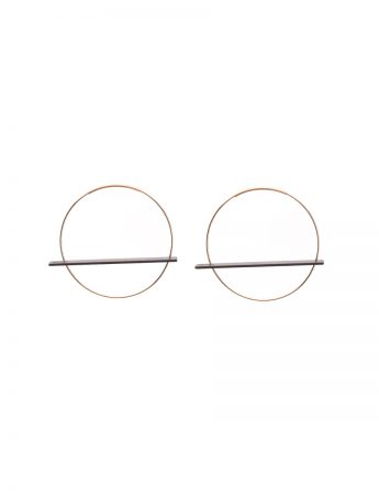 Blade Earrings – Black & Gold