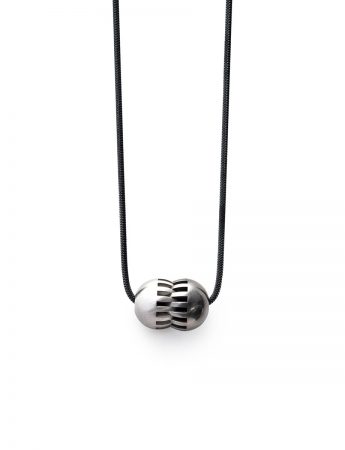 Coalesce Pendant Two – Titanium & Silver