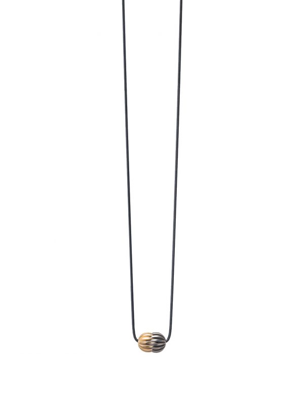 Coalesce Pendant Three – Titanium & Gold