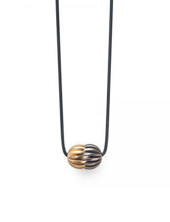 Coalesce Pendant Three – Titanium & Gold