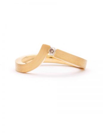 Contour Ring – Gold & Diamond