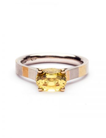 Golden Terrain Ring – Yellow Sapphire
