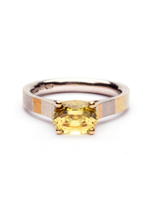 Golden Terrain Ring – Yellow Sapphire