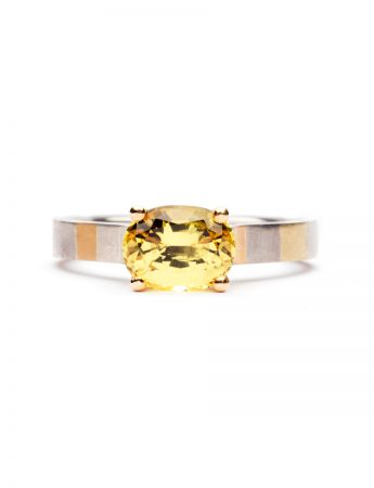 Golden Terrain Ring – Yellow Sapphire