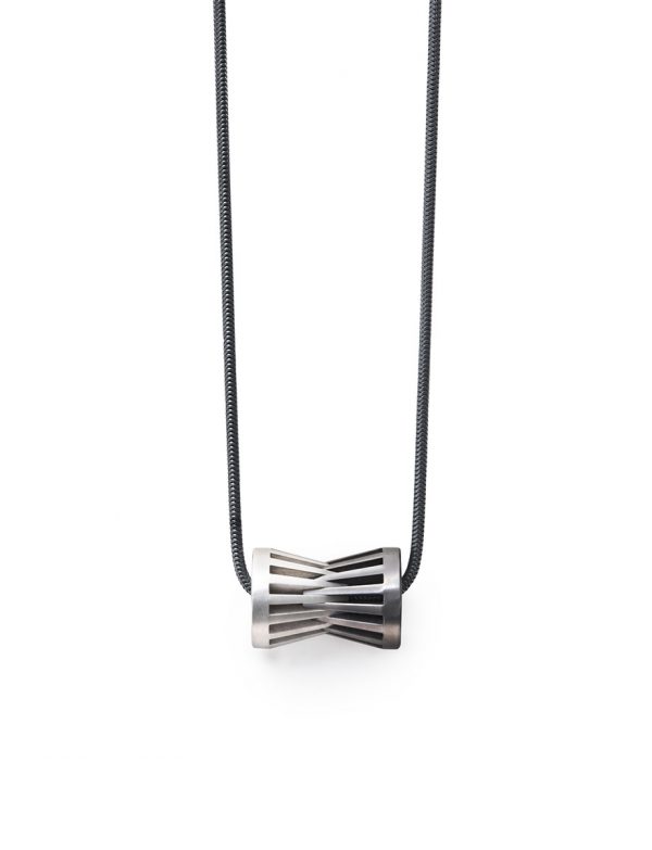 Grip Pendant – Titanium & Silver