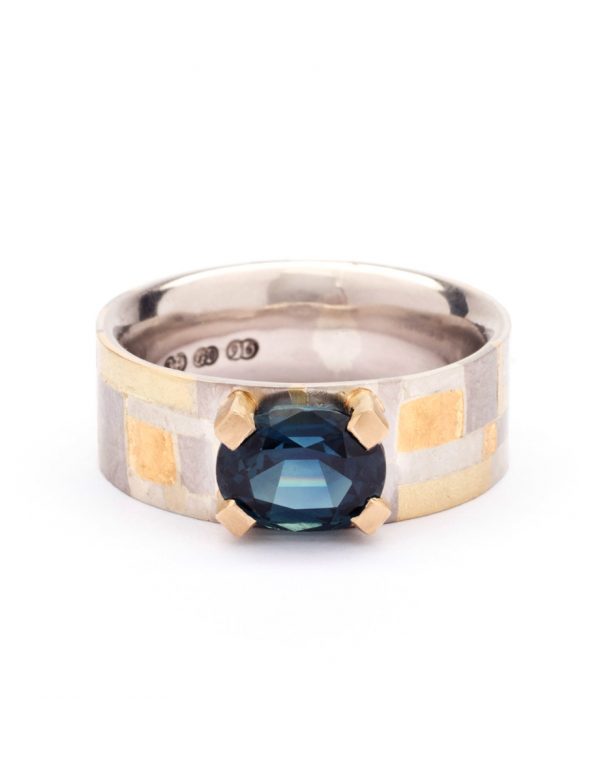 Indigo Terrain Ring – Blue Sapphire