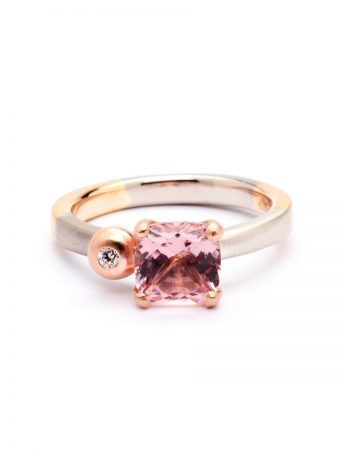 Phases Ring – Morganite & Champagne Diamond