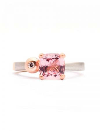 Phases Ring – Morganite & Champagne Diamond