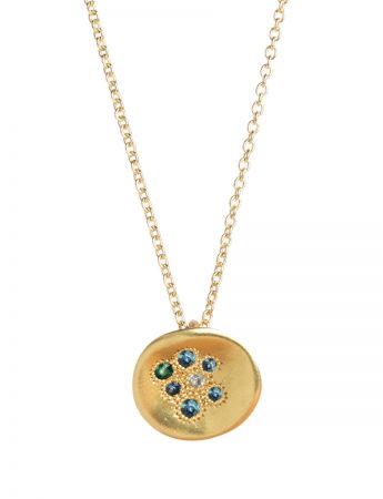 Posy Pendant Necklace – Blue Sapphires