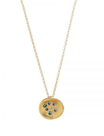 Posy Pendant Necklace – Blue Sapphires