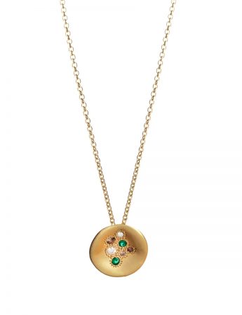 Posy Pendant Necklace – Emeralds & Diamonds