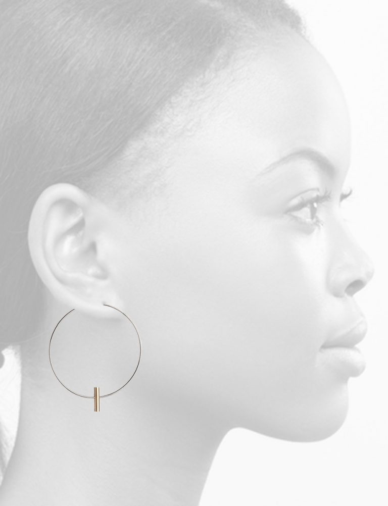 Raw / Refined Earrings – Gold