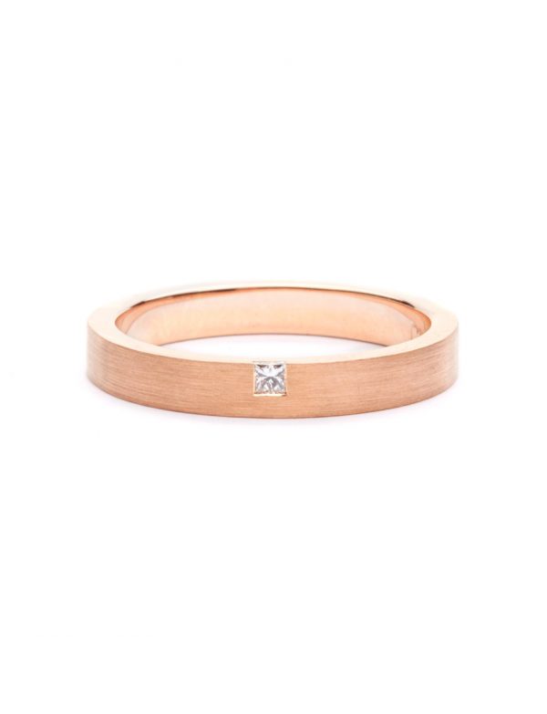 Princess Cut Diamond Ring – Rose Gold